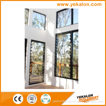 European Style Glass Louver Window for Ventilation with Movable/Adjustable Blade